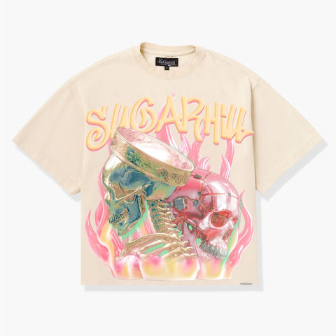 SUGERHILL "HERETIC" T-SHIRT (CREAM)