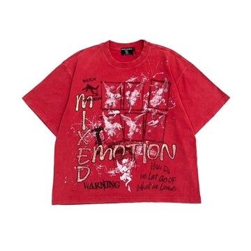 MIXED EMOTION RED 'CRIMSON TEE