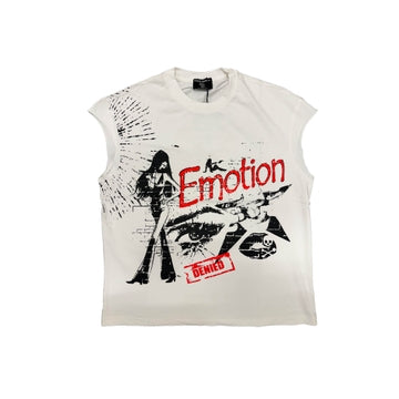MIXED EMOTION 'STRABOY' SLEEVELESS TEE