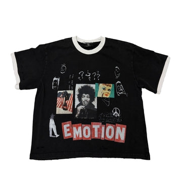 MIXED EMOTION BLACK 'STATIC TEE