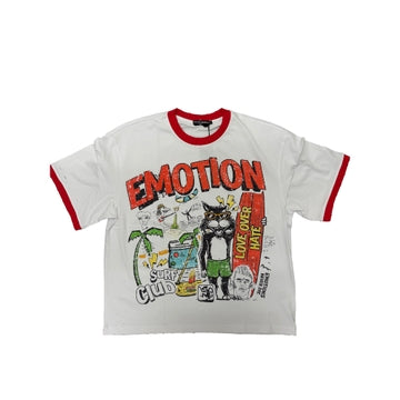 MIXED EMOTION BLACK SURF CLUB  TEE