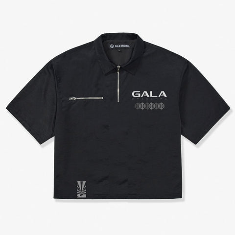 GALA "GRAVEYARD" ZIP SHIRT (BLACK)