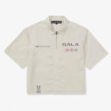 GALA "GRAVEYARD" ZIP SHIRT (BONE)