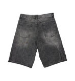 LOSTSHDWS EMBOSSED DENIM SHORT (BLK)