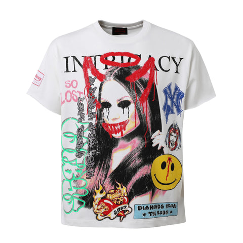 LOST INTRICACY WHITE FRONT PAGE SHIRT
