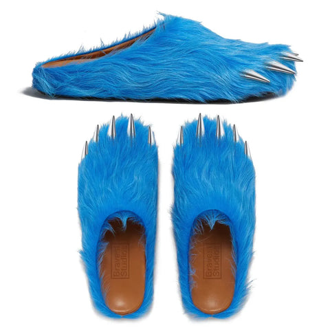 BRAVEST STUDIOS BEAR CLAW MULES BLUE