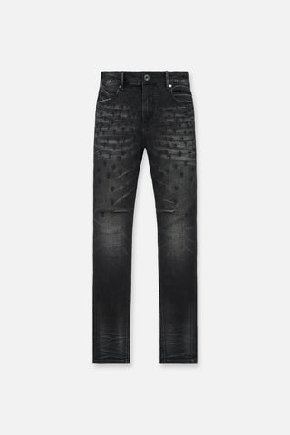 RTA Bryant | Graphite Fade Allover Cross JEANS