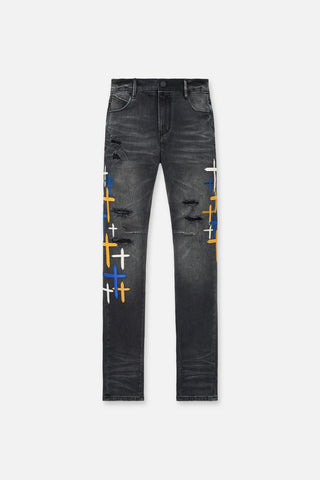 RTA Bryant | Distressed Charcoal Drift JEANS