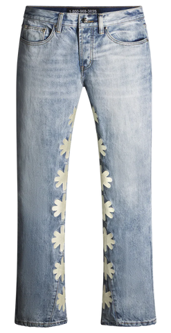 LOSTSHDWS Denim Bone Logo Light Wash Blue Jeans